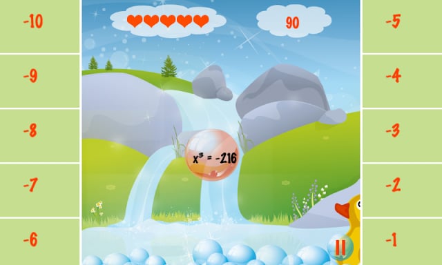 Learn Algebra Bubble Bath Game截图1