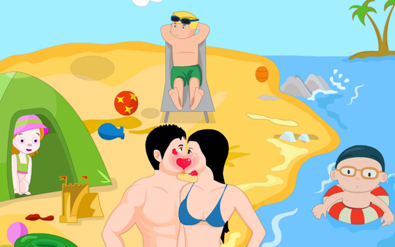 Funny Beach Side Kiss截图2