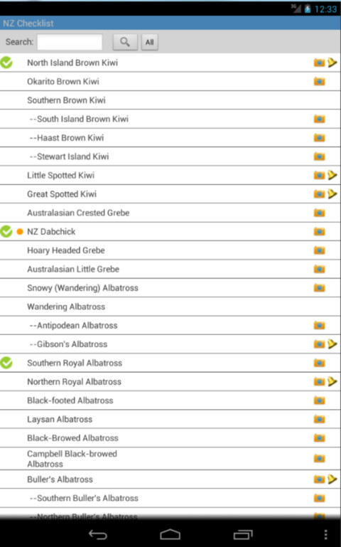 Demo NZ Birding Checklist截图4