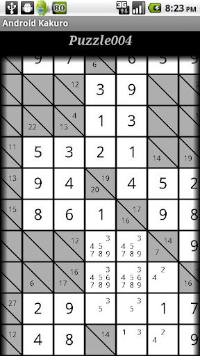 Android Kakuro Book Test截图1