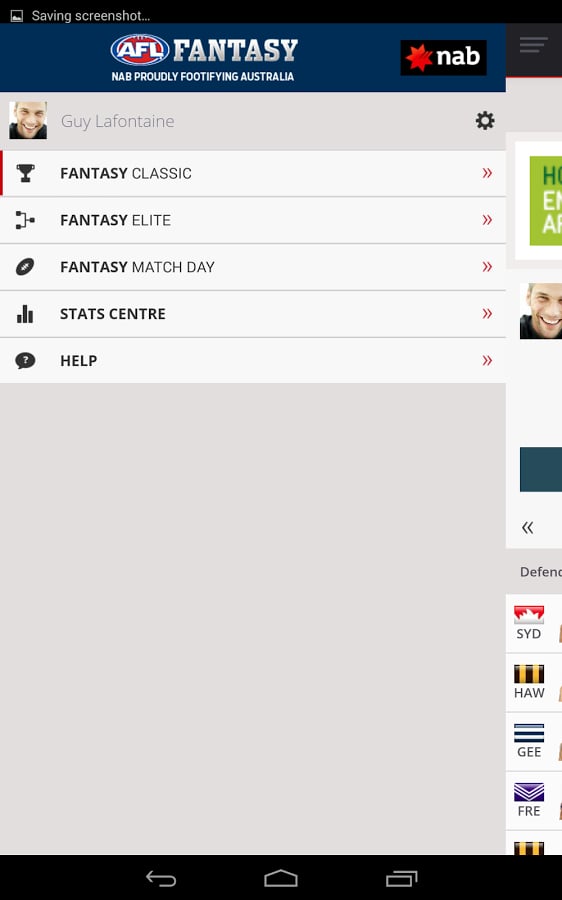 AFL FANTASY截图1