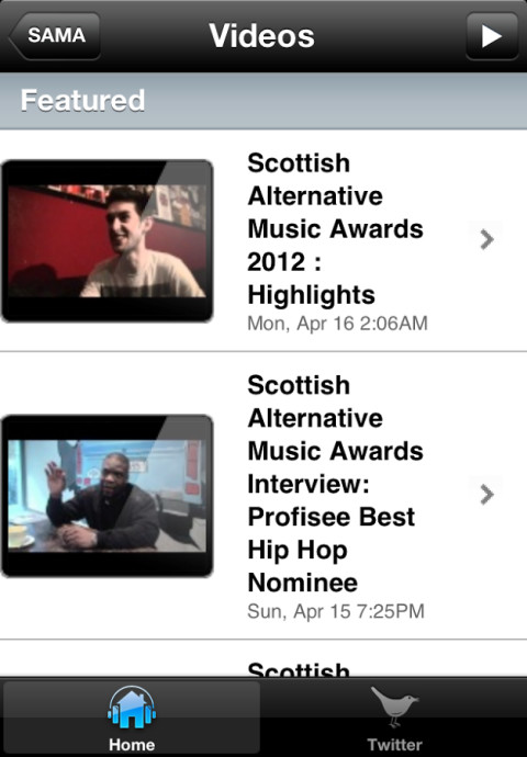 Scottish Alternative Music Awards截图4