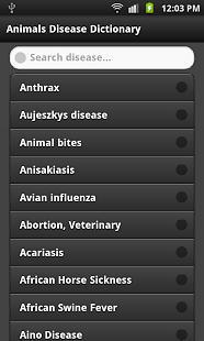 Animals Disease Dictionary截图2