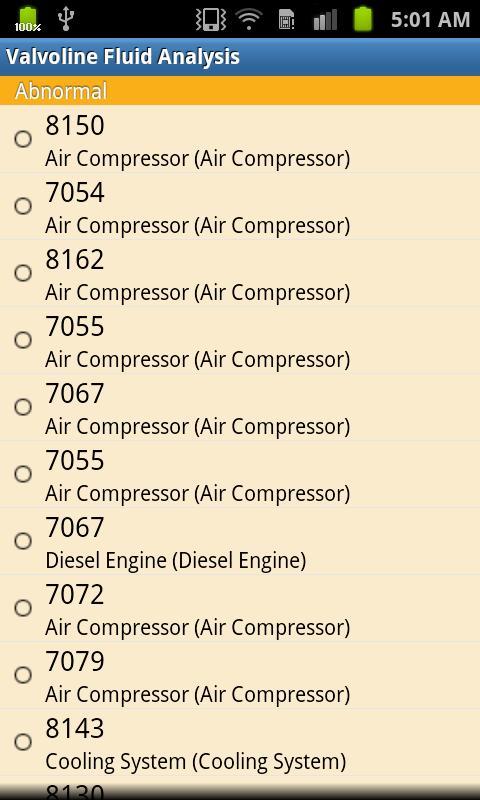 Valvoline Fluid Analysis截图3