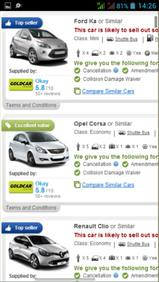 CarSearch - Rental Car Service截图4