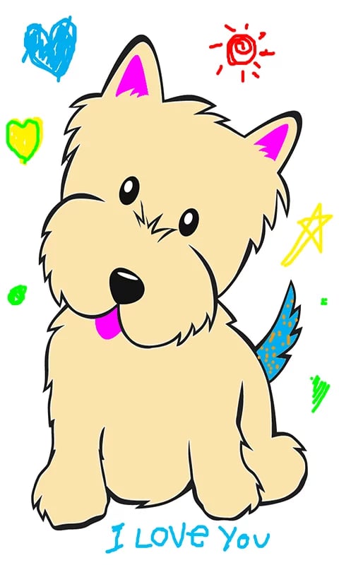 Dog Coloring Pages.截图1