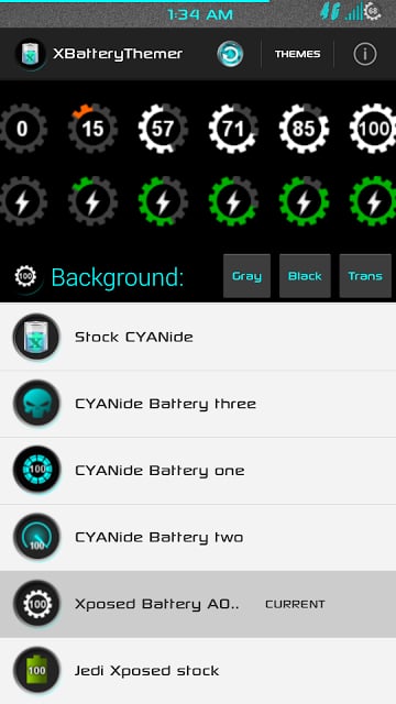 XPOSED Battery-AOKP Circle Mod截图1