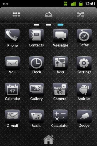 Gray Go Launcher Ex Theme截图2