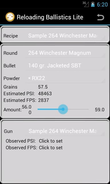 264 Winchester Mag Ballistics截图2