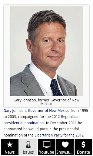 Gary Johnson for President '12截图1