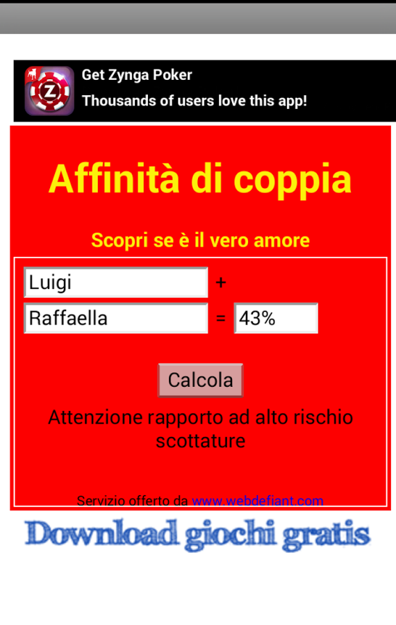 Affinit&agrave; di coppia截图1