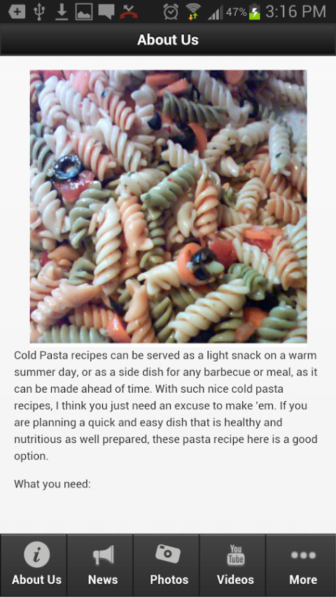 Cold Pasta Recipes截图4