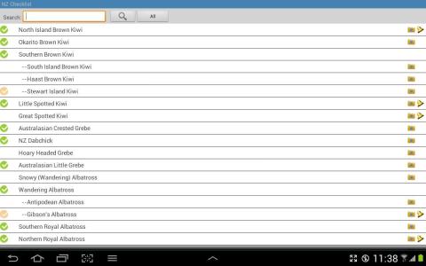 Demo NZ Birding Checklist截图1