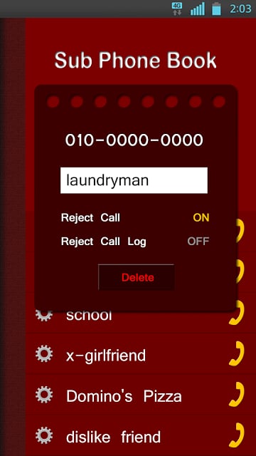 SUB PHONEBOOK - extra number截图3