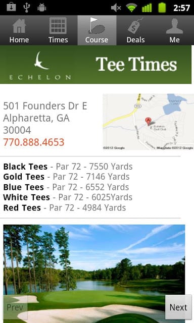 Echelon Golf Tee Times截图1