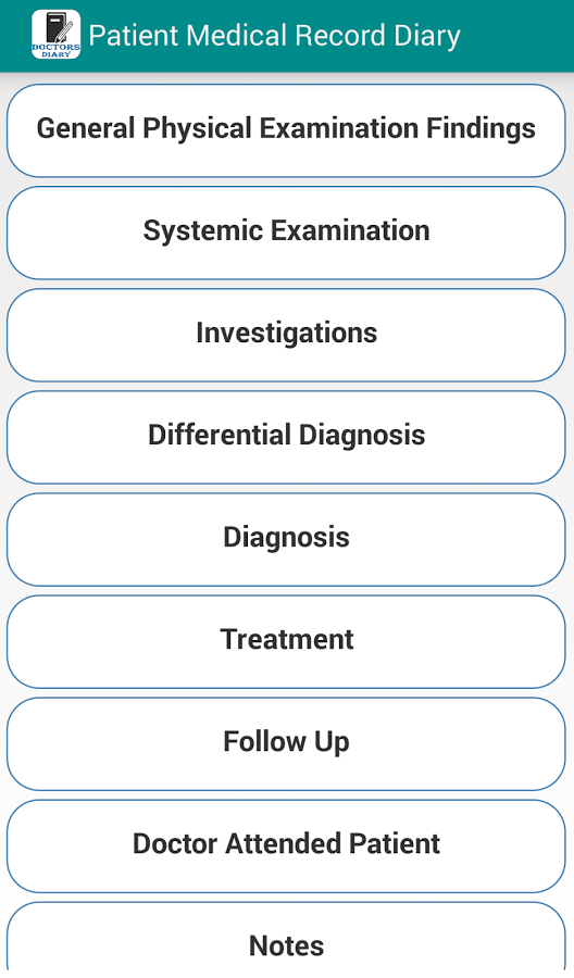 Patient Record Diary Free截图3