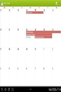 简单的 日历截图