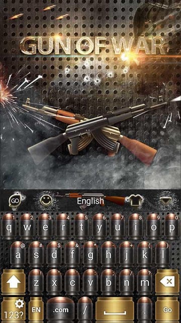 Gun of War GO Keyboard Theme截图1