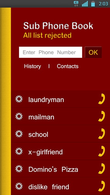 SUB PHONEBOOK - extra number截图5
