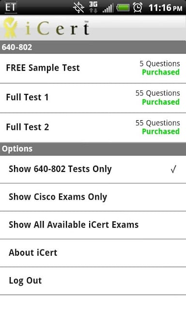 iCert Practice Exam for CCNA截图4