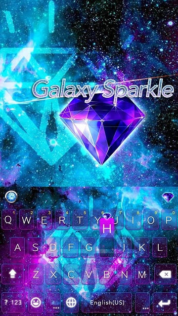 Galaxy Sparkle Kika Keyboard截图3