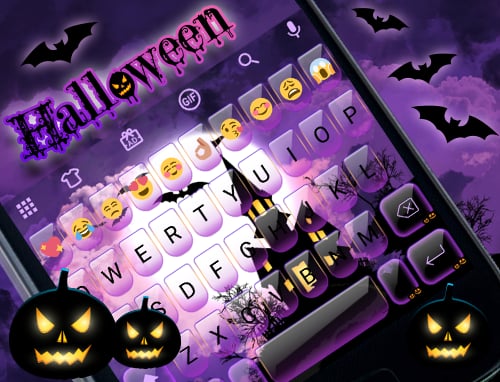 Halloween Happy Emoji Keyboard截图1