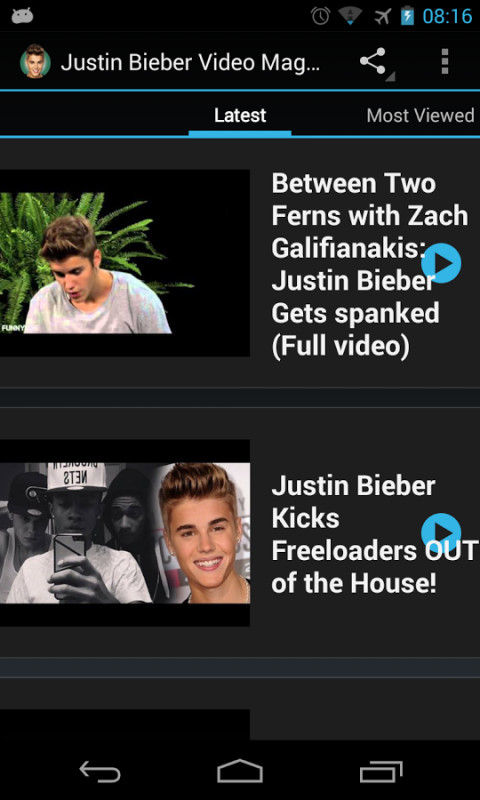 Justin Bieber Video截图1