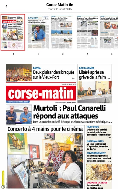 Corse-Matin Num&eacute;rique截图1