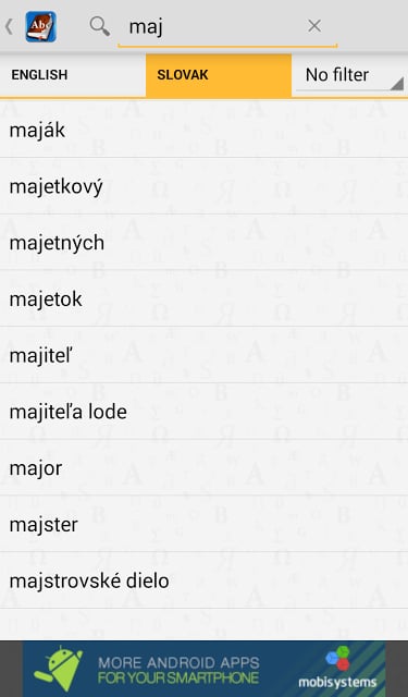 Slovak&lt;&gt;English Dictionary截图5