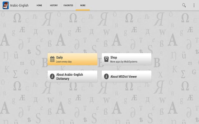 Arabic&lt;&gt;English Dictionary截图1