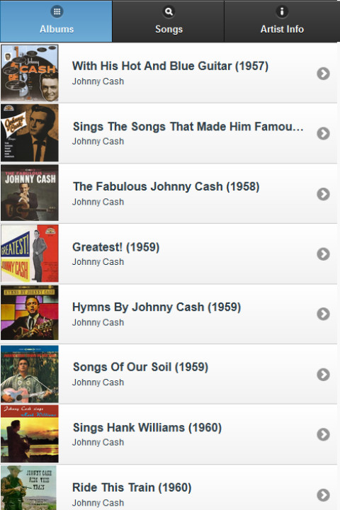 Johnny Cash All Lyrics截图1