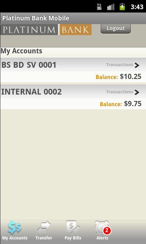 Platinum Bank Mobile截图2