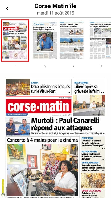 Corse-Matin Num&eacute;rique截图9