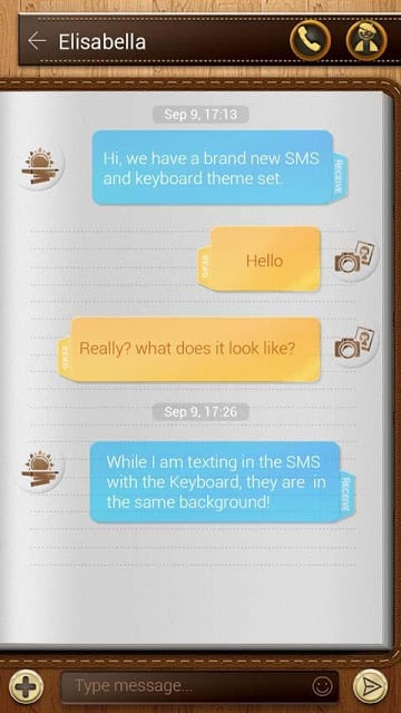 (FREE) GO SMS NOTEPAD THEME截图5