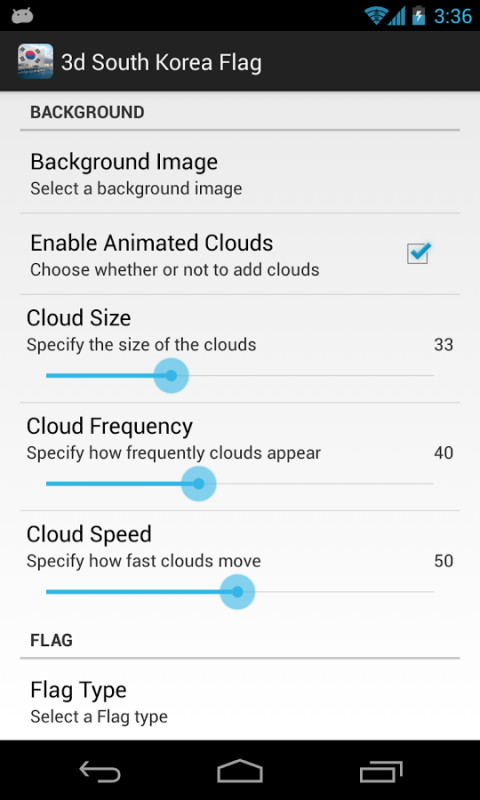 3d South Korea Flag截图6
