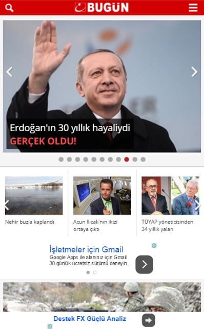 Bug&uuml;n Gazetesi截图1