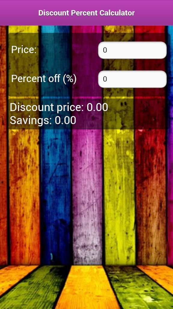 Discount Percent Calculator截图1