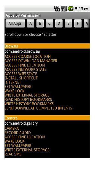 Apps by Permission截图5
