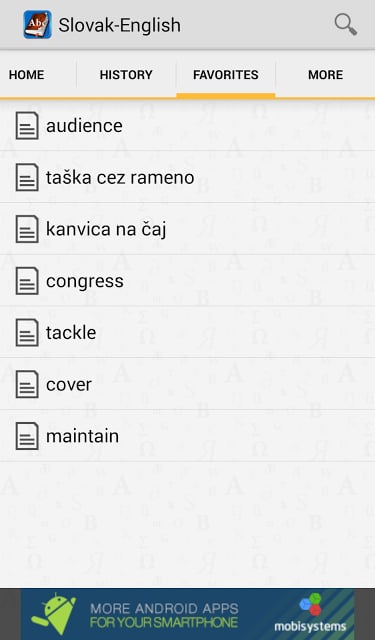 Slovak&lt;&gt;English Dictionary截图1