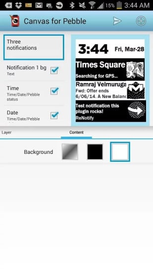 Pebble Canvas Notifications截图1