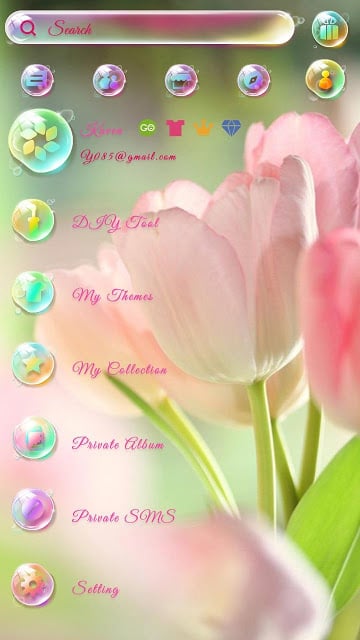 (FREE) GO SMS DREAMY THEME截图3