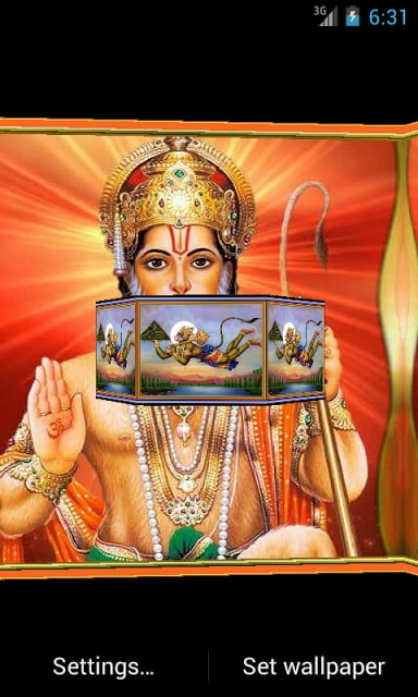 Veer Hanuman 3D Live Wallpaper截图2