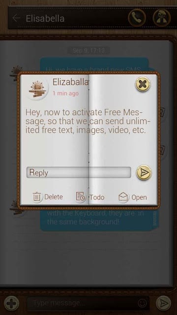 (FREE) GO SMS NOTEPAD THEME截图4