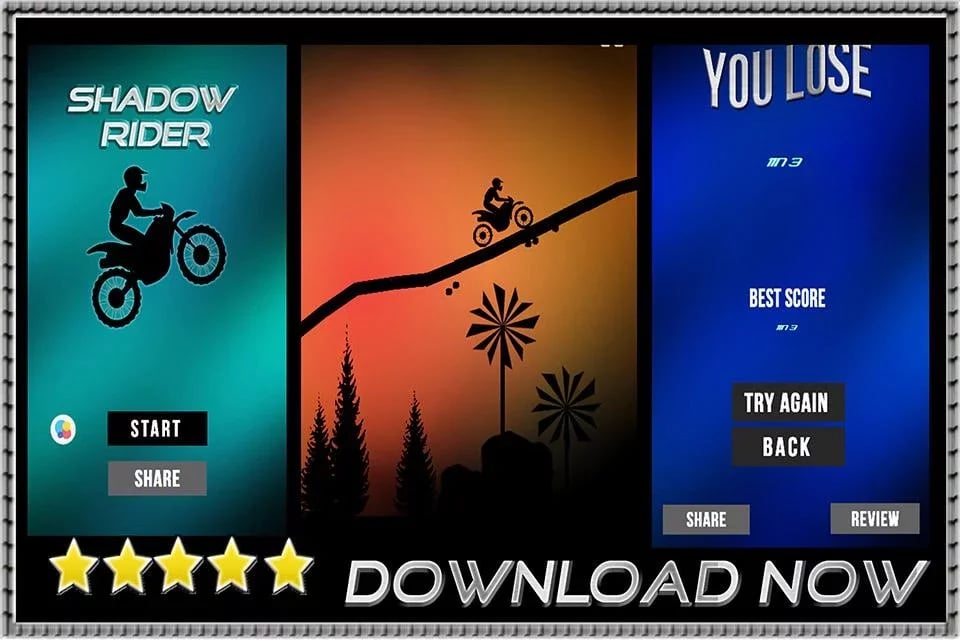 Shadow Rider - Stunt Bik...截图2