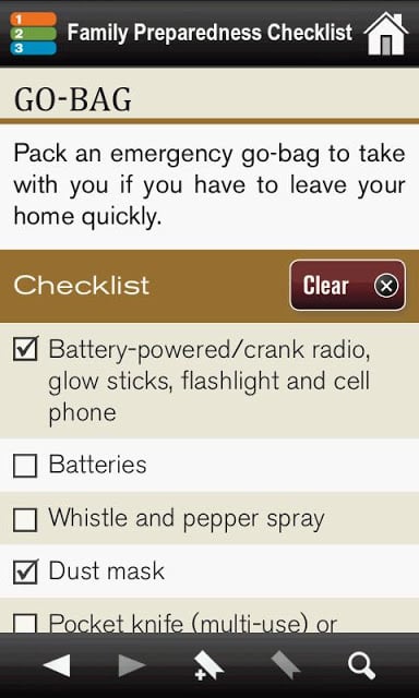 Family Preparedness Checklist截图2