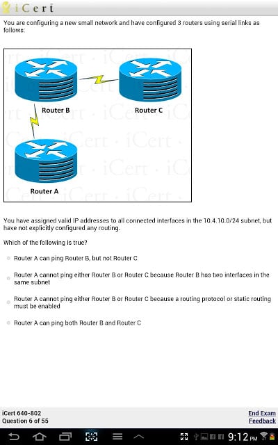 iCert Practice Exam for CCNA截图3