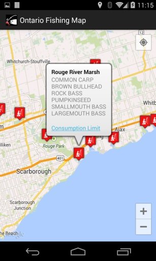 Ontario Fishing Map截图5