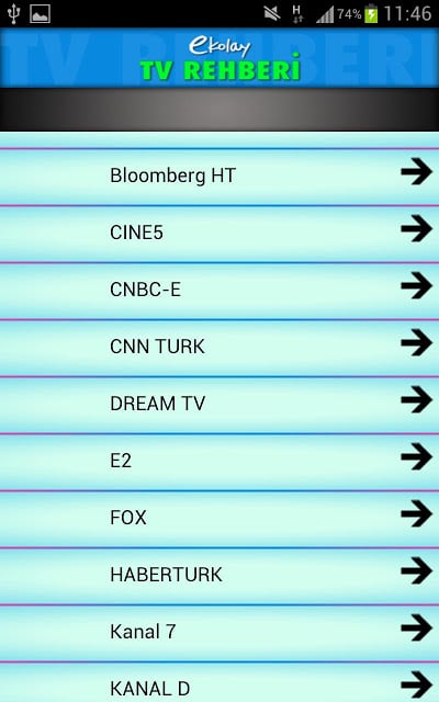 E-kolay Tv Rehberi截图3