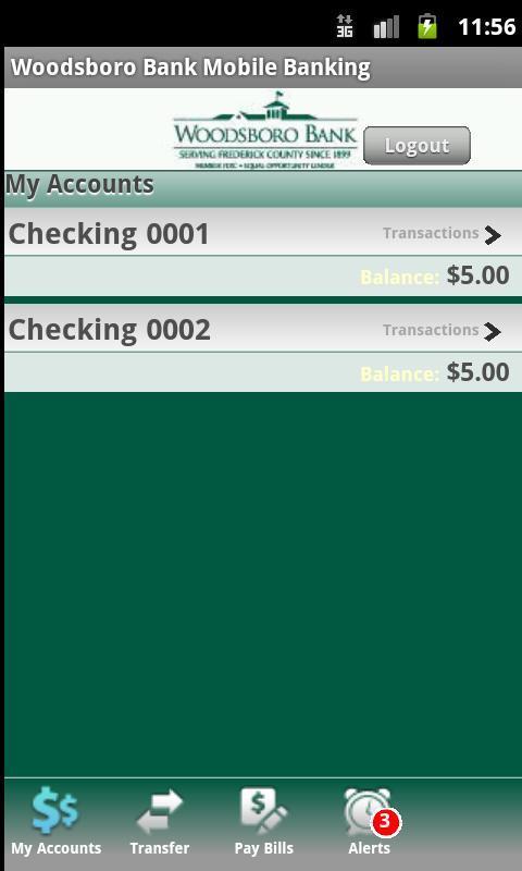 Woodsboro Bank Mobile Banking截图2