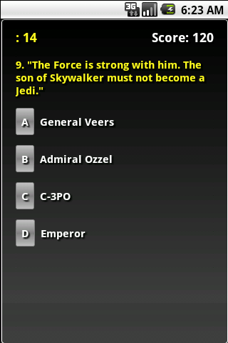 The Return Of The Jedi Trivia截图2